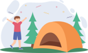 پیش‌نمایش فایل boy-camping-8804289 از پک سرگرمی‌های آخر هفته