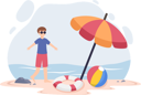 پیش‌نمایش فایل boy-relaxing-at-beach-8804286 از پک سرگرمی‌های آخر هفته