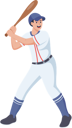پیش‌نمایش فایل baseball-player-8908817 از پک کاراکتر ورزش و ورزش