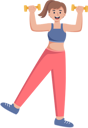 پیش‌نمایش فایل female-doing-exercise-8908809 از پک کاراکتر ورزش و ورزش