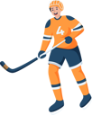 پیش‌نمایش فایل hockey-player-8908819 از پک کاراکتر ورزش و ورزش