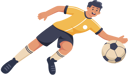 پیش‌نمایش فایل male-football-player-8908799 از پک کاراکتر ورزش و ورزش