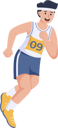پیش‌نمایش فایل male-jogging-8908810 از پک کاراکتر ورزش و ورزش