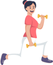 پیش‌نمایش فایل woman-doing-exercise-8908804 از پک کاراکتر ورزش و ورزش