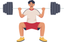 پیش‌نمایش فایل young-man-doing-exercise-8908801 از پک کاراکتر ورزش و ورزش