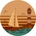 پیش‌نمایش فایل vacation-sunset-beach-9065168 از پک وینتیج رترو