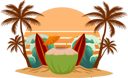 پیش‌نمایش فایل summer-paradise-9064879 از پک وینتیج رترو
