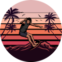 پیش‌نمایش فایل beach-surfing-catch-the-wave-9064821 از پک وینتیج رترو