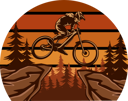 پیش‌نمایش فایل mountain-biking-9064823 از پک وینتیج رترو