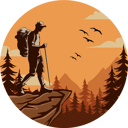 پیش‌نمایش فایل mountain-hiking-9064825 از پک وینتیج رترو