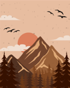 پیش‌نمایش فایل mountain-view-natural-vibes-9064827 از پک وینتیج رترو