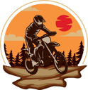 پیش‌نمایش فایل mountain-biker-9031613 از پک وینتیج رترو