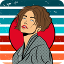 پیش‌نمایش فایل woman-in-town-9430090 از پک وینتیج رترو