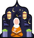 پیش‌نمایش فایل arabic-woman-praying-8022675 از پک رمضان