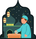 پیش‌نمایش فایل muslim-man-giving-zakat-8022674 از پک رمضان