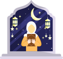 پیش‌نمایش فایل muslim-woman-8022676 از پک رمضان