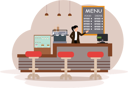 پیش‌نمایش فایل barista-present-cafe-menu-8070290 از پک کافه