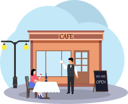 پیش‌نمایش فایل waiter-serving-food-outside-cafe-8070291 از پک کافه