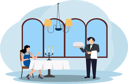 پیش‌نمایش فایل waiter-serving-food-to-woman-8070293 از پک کافه