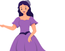 پیش‌نمایش فایل beautiful-bride-in-purple-dress-8162813 از پک شخصیت عروسی