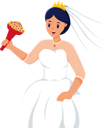 پیش‌نمایش فایل beautiful-bride-with-flower-bouquet-8162812 از پک شخصیت عروسی