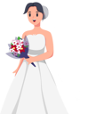 پیش‌نمایش فایل beautiful-bride-with-flower-bouquet-8162831 از پک شخصیت عروسی