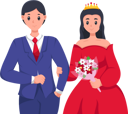 پیش‌نمایش فایل bride-and-groom-getting-married-8162816 از پک شخصیت عروسی