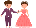 پیش‌نمایش فایل cute-groom-giving-rose-to-beautiful-bride-8162830 از پک شخصیت عروسی
