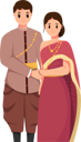 پیش‌نمایش فایل thai-wedding-couple-giving-couple-pose-8162828 از پک شخصیت عروسی