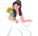 پیش‌نمایش فایل young-bride-holding-bunch-of-flowers-8162810 از پک شخصیت عروسی