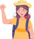 پیش‌نمایش فایل female-tourist-with-backpack-8163271 از پک شخصیت سفر