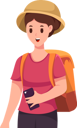 پیش‌نمایش فایل female-tourist-with-backpack-8163287 از پک شخصیت سفر