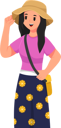 پیش‌نمایش فایل female-traveler-illustration-8163278 از پک شخصیت سفر
