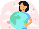 پیش‌نمایش فایل girl-is-celebrating-earth-day-8379159 از پک روز زمین