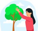 پیش‌نمایش فایل girl-is-showing-her-support-for-earth-day-8379163 از پک روز زمین