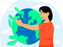 پیش‌نمایش فایل girl-is-joining-in-earth-day-festivities-8379154 از پک روز زمین