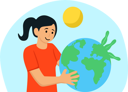 پیش‌نمایش فایل girl-is-raising-awareness-for-earth-day-8379155 از پک روز زمین