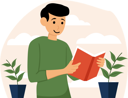 پیش‌نمایش فایل man-reading-book-8533589 از پک روز جهانی کتاب