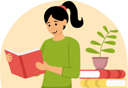 پیش‌نمایش فایل girl-reading-book-8533734 از پک روز جهانی کتاب