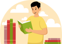 پیش‌نمایش فایل man-reading-book-8533735 از پک روز جهانی کتاب