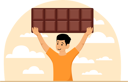 پیش‌نمایش فایل boy-with-chocolate-8809314 از پک روز جهانی شکلات
