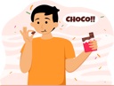 پیش‌نمایش فایل boy-with-chocolate-8810594 از پک روز جهانی شکلات