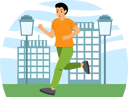 پیش‌نمایش فایل man-jogging-on-road-8887345 از پک ورزش و ورزش