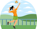 پیش‌نمایش فایل woman-playing-volleyball-8887343 از پک ورزش و ورزش