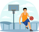 پیش‌نمایش فایل basketball-player-8884691 از پک ورزش و ورزش