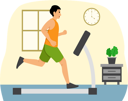 پیش‌نمایش فایل boy-running-on-treadmill-8884697 از پک ورزش و ورزش