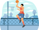 پیش‌نمایش فایل male-basketball-player-8886867 از پک ورزش و ورزش