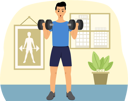 پیش‌نمایش فایل male-weightlifter-8886864 از پک ورزش و ورزش