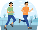 پیش‌نمایش فایل couple-doing-morning-walk-8885495 از پک ورزش و ورزش