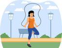 پیش‌نمایش فایل girl-rope-jumping-8884213 از پک ورزش و ورزش